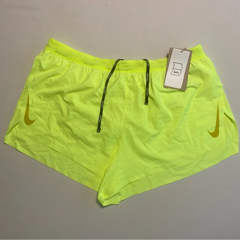 Nike Dri-FIT ADV AeroSwift 2" Flyvent Brief-Lined Racing Running Shorts Mens L